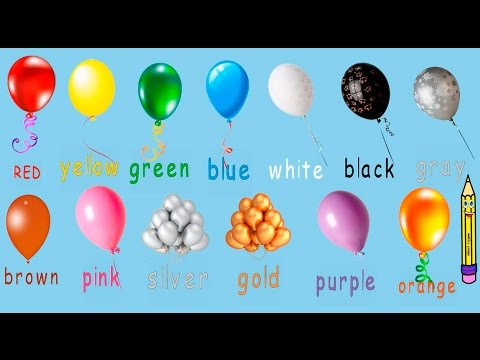 Учим цвета на английском. learn the colours