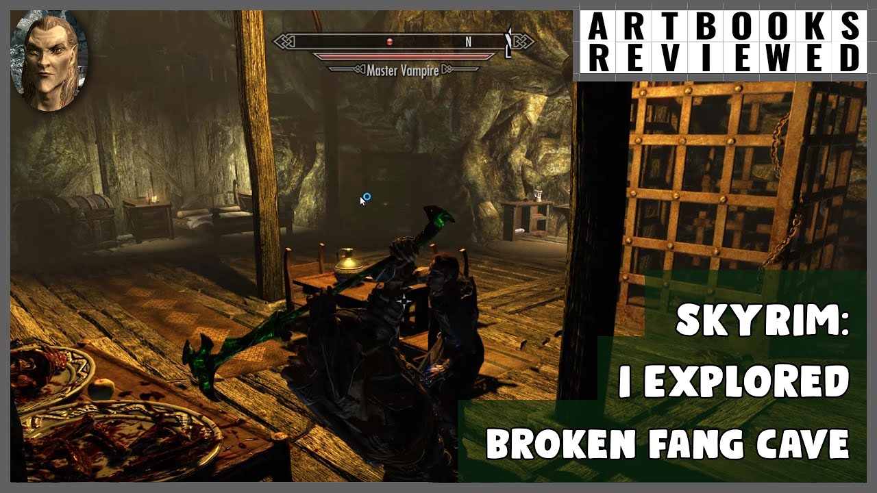 Skyrim gameplay I explored broken fang cave YouTube