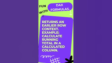 EARLIER( ) 46 Realtime POWER BI DAX Formula