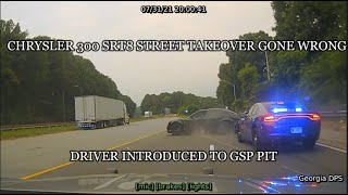 Chrysler 300 SRT8 Leads Georgia State Patrol on Wild High Speed Chase