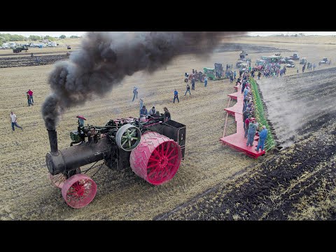 Biggest Steam Tractor Ever Made Pulling Massive Bottoms Plow