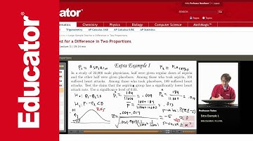 Statistics: Sample Test for a Difference in Two Proportions
