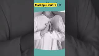 #matangimudra para la meditación del #tercerchakra de esta semana