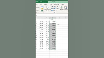 How to quickly sum up the results of multiple rows or columns in an Excel spreadsheet
