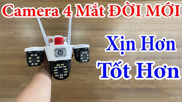 Camera Yoosee ĐẦU TRÂU 4 Mắt MẪU MỚI Có 3 Màn Hình Xoay 360 Độ Toàn Cảnh Không Có Góc Chết