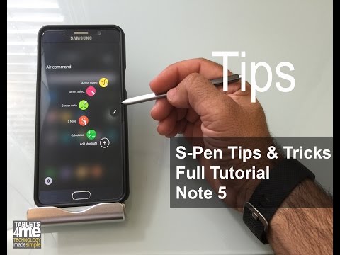Samsung Galaxy Note 5: S-Pen Tips & Tricks Full Tutorial