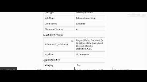 Rajasthan RSMSSB 2019  Revised Results Released for Informatics Assistant