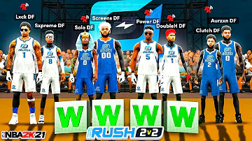 i hosted a DF 2v2 RUSH RACE in NBA 2K21! Who's the BEST DUO in MY CLAN!? NBA2K21 (Ep.2)