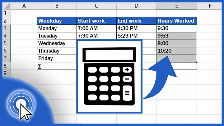 How to Calculate Hours Worked in Excel
