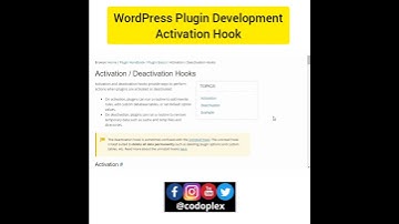 Activation Hook - WordPress Plugin Development