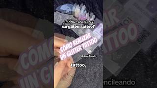 Cómo realizar un glitter tattoo? #tatuajestemporales #stencileando #glittertattoo #mariobros