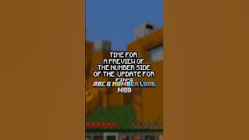 Fin’s ABC & Number Lore Mod - Update 1.1.0 Preview Part 1 #minecraft #alphabetlore #numberlore