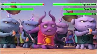 Home (2015) Eiffel Tower Scene with healthbars