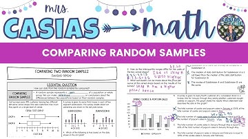 Comparing Random Samples | 7th Grade Math Lesson
