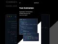 Css text animation #algorithms #coding #python #javaprogramming #javascript #javadatastructure