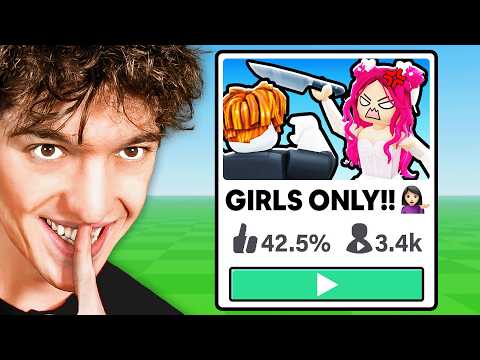 I Snuck Into GIRLS ONLY Roblox Games..