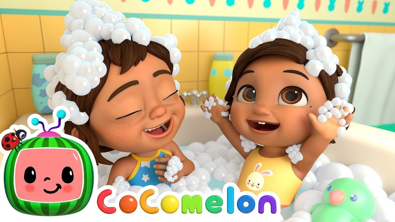 bath song with nina| kids cartoon nursery rhyme