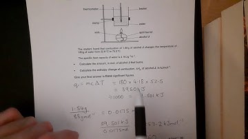 9.2 - Measuring enthalpy changes - part 2
