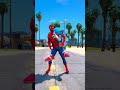 GTA 5 SONIC HELPS SPIDER-MAN WHO IS STUCK BY THE ROCK 😍| #shorts
