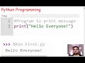 CORE PYTHON EX1. Program to Display Message.