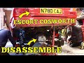 STRIPPING THE REAR BEAM ON MY ESCORT COSWORTH (FIRE NEEDED)