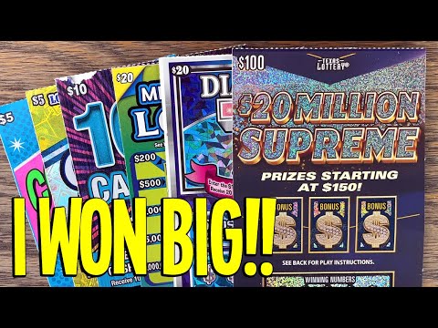 I TOOK A CHANCE and WON BIG!! $100 Lottery Scratch Off Ticket