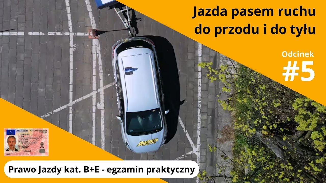 Egzamin państwowy kat. B+E - wykonywanie łuku - odc. #5 - Akademia Dobrej Jazdy