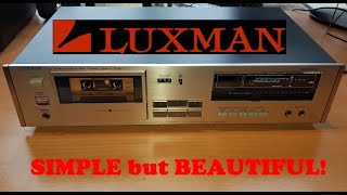 LUXMAN K-210 Vintage Stereo Cassette Deck Tapedeck Kassettendeck - Review / Demonstration