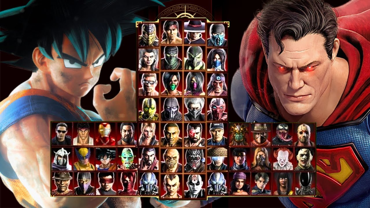 Mortal Kombat 9 - GOKU & SUPERMAN MOD - Expert Tag Ladder - Gameplay @(1080p) - 60ᶠᵖˢ ✔