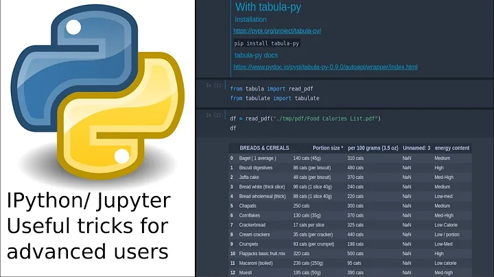 IPython/Jupyter Notebook tricks for advanced in 2019
