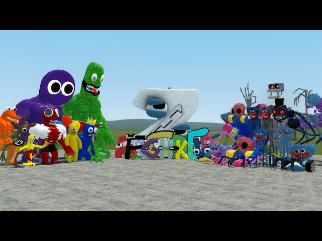 ALL ALPHABET LORE FAMILY VS ALL ROBLOX RAINBOW FRIENDS In Garry's Mod! (ALL  A-Z And Super Lettars!) 