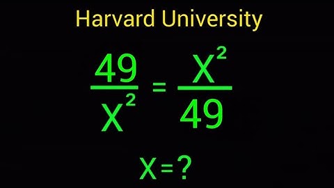 Harvard Entrance Exam Question | A Nice Math Olympiad Algebra Tricks.