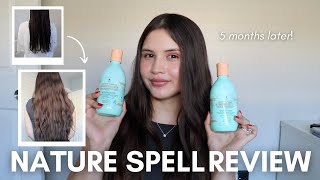 Nature Spell Growth Complex Shampoo and Conditioner Review 5 MONTHS LATER!!