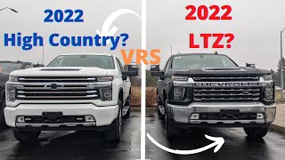 2022 Chevrolet Silverado 2500HD comparison High Country VRS LTZ!