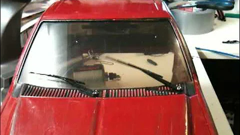 RC windshield wiper function test 1:10
