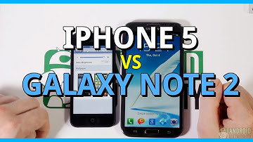 Apple iPhone 5 vs Samsung Galaxy Note 2
