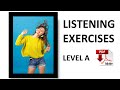 Listening practice  pdf  level a  routine day present simple  easy english lesson