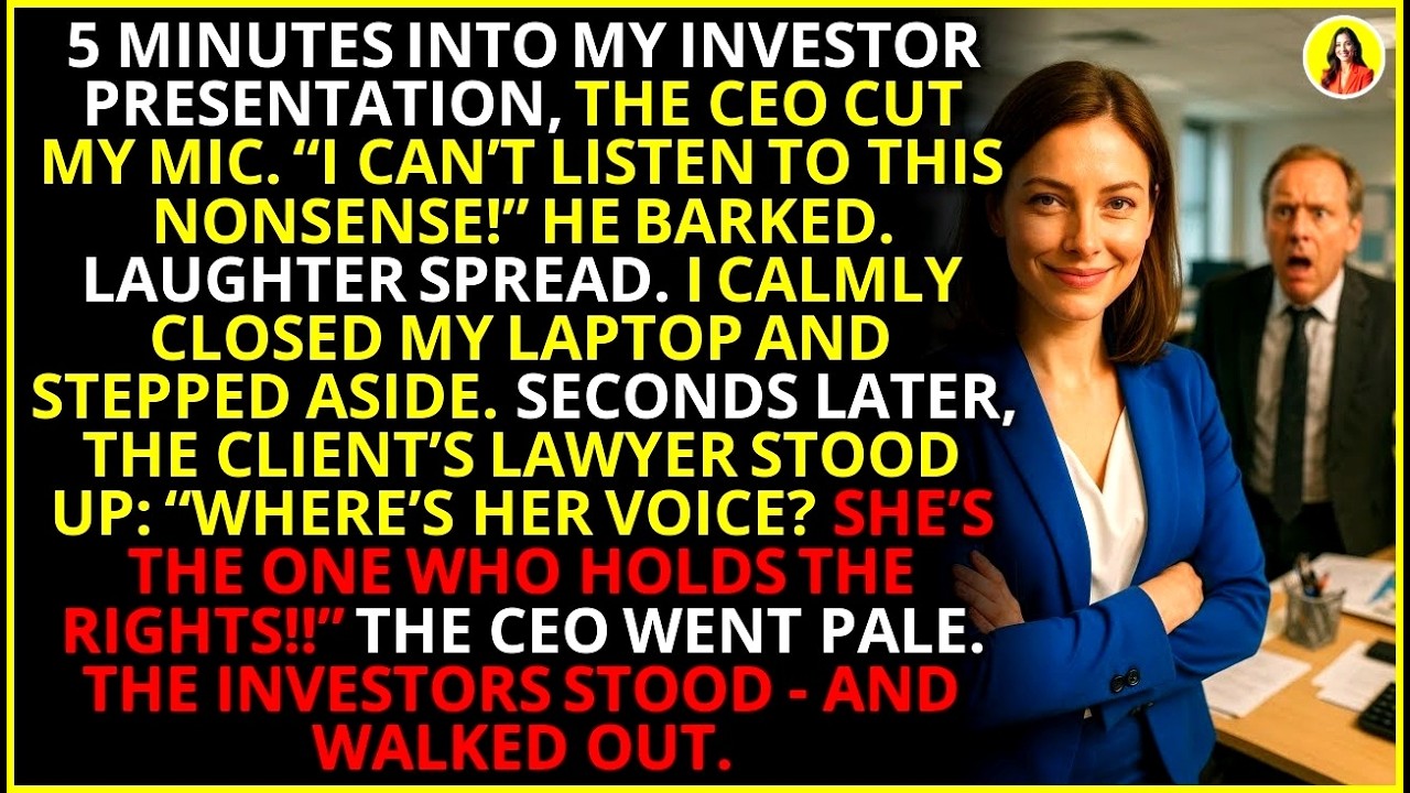 I watched him cut my mic in front of the investors who were about to hand him $180 million. I was just the "compliance girl," there to smile and confirm his lies. So when he silenced me in front...