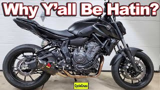 Reaction to MT-07 HATERS | CycleCruza
