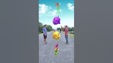 Upin Ipin head to dancing frog,, joker,, gorilla & red dame tu cosita - magic vfx#trending #shorts