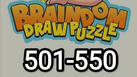 Braindom Draw Puzzle (Level-501 to 550)