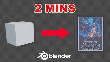 How to make Framed Photo in BLENDER in 3 MINS