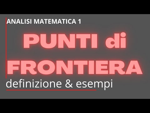 Punti di frontiera: definizione ed esempi