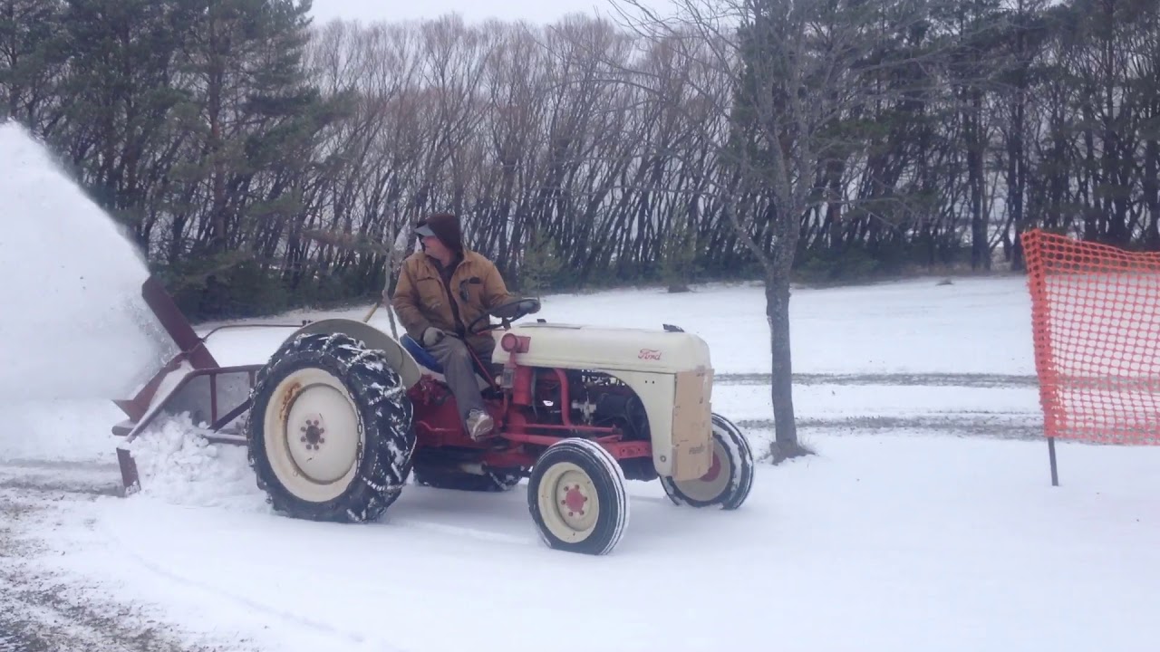 8N Ford Snowblowing YouTube