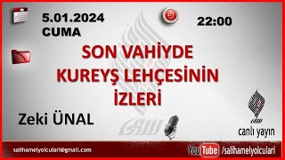 Son Vahi̇yde Kureyş Lehçesi̇ni̇n İzleri̇ Zeki Ünal