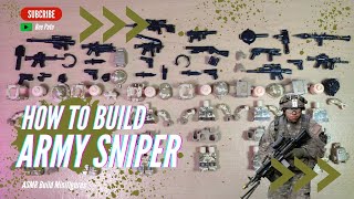 HOW TO BUILD MINIFIGURES LEGO ARMY SNIPER