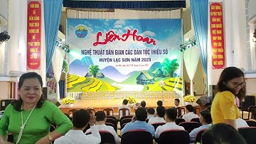 Trực tiếp Liên hoan nghệ thuật dân gian các dân tộc thiểu số huyện Lạc Sơn năm 2023