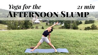 Yoga for the Afternoon Slump | 21 min | Yoga with Maria