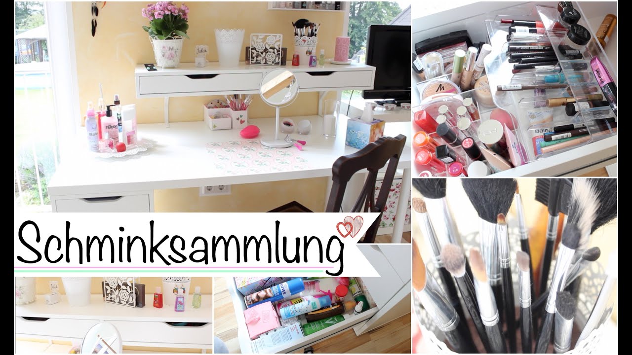 Meine Schminksammlung und Aufbewahrung 💗 Julia Beautx