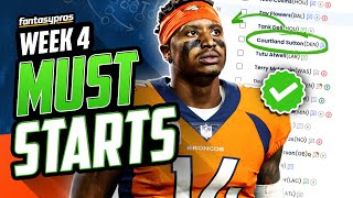 20 MUST Start Players for Week 4 (2023 Fantasy Football)